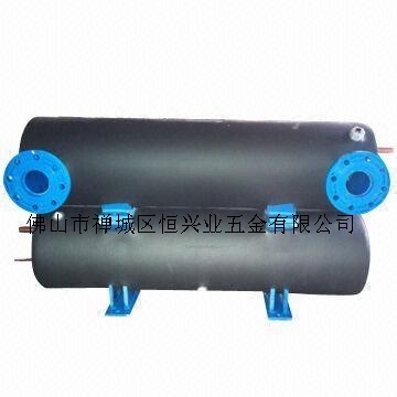 Pool heat pump upper and lower set of titanium heat exchanger